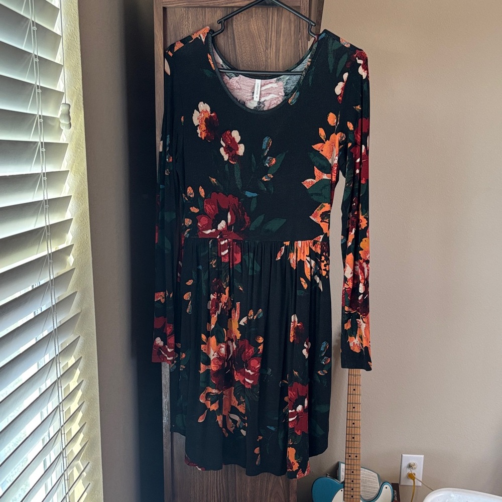Floral Long Sleeve Dress